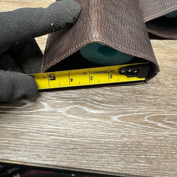 Frye Brown Leather Over the Knee Buckle Accent Heeled Boots Women's Size… - Picture 5 of 9